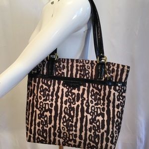 Coach Ocelot Leopard Tote Shoulder Bag